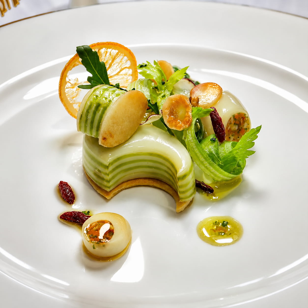 Plating artistry by Chef Laura Rizek