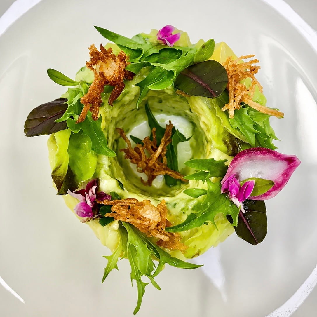 Dish plated with Dominican ingredients